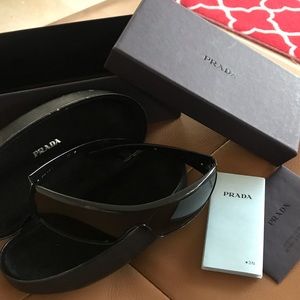 Authentic Prada classic shield sunglasses